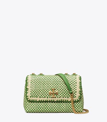 Small Kira Woven Chevron Convertible Shoulder Bag