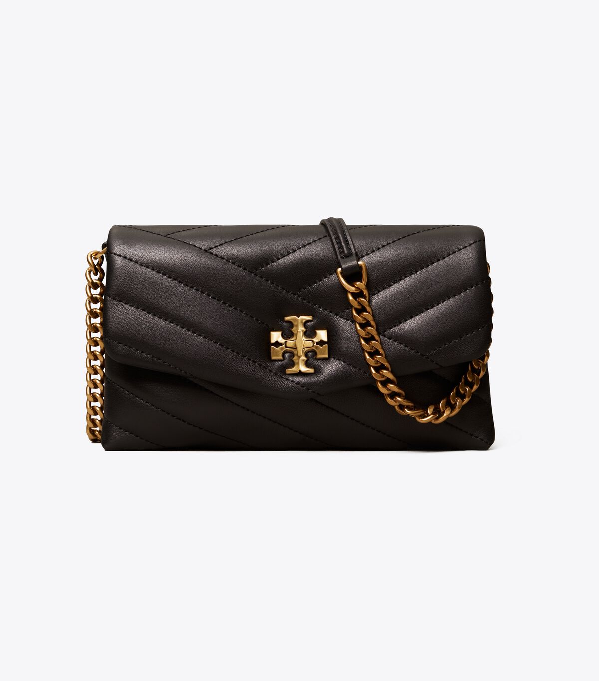 tory burch kira chevron chain wallet