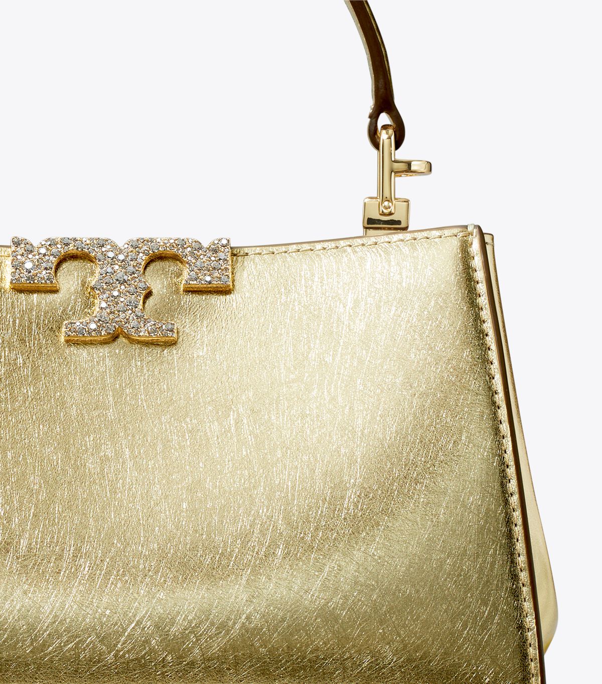tory burch mini eleanor metallic satchel