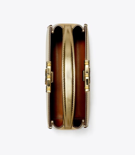 tory burch mini eleanor metallic satchel