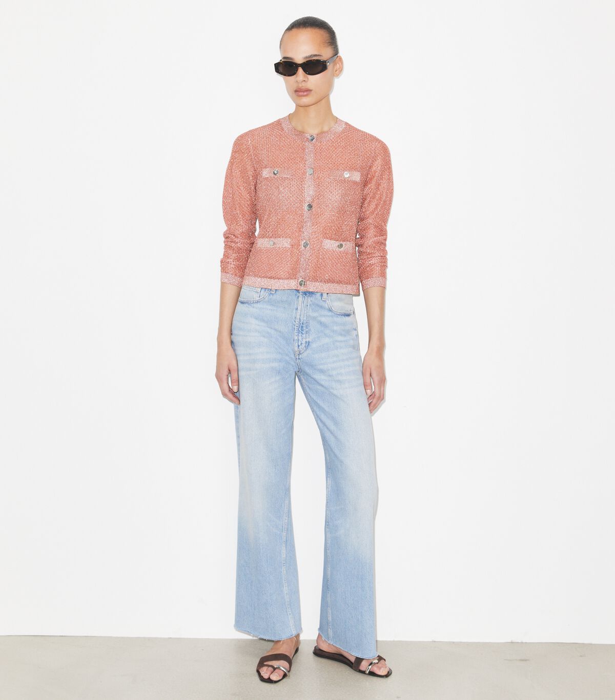 Kendra Mesh Cardigan tory burch kendra mesh cardigan