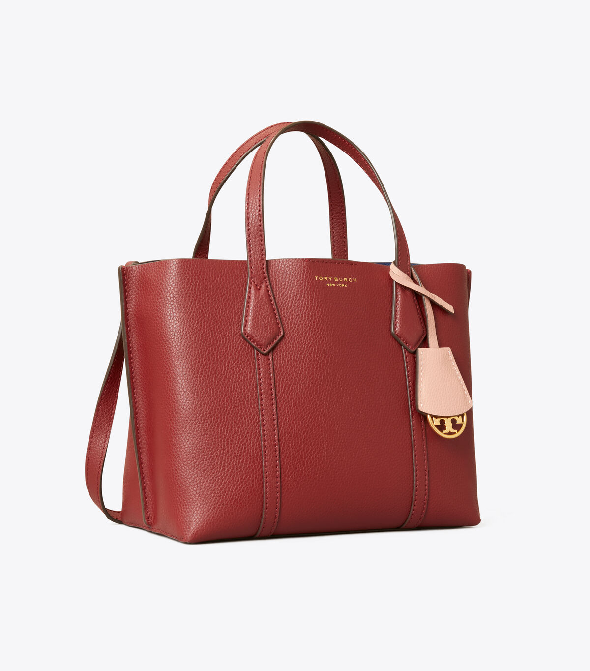 tory burch perry small triple compartment tote bag