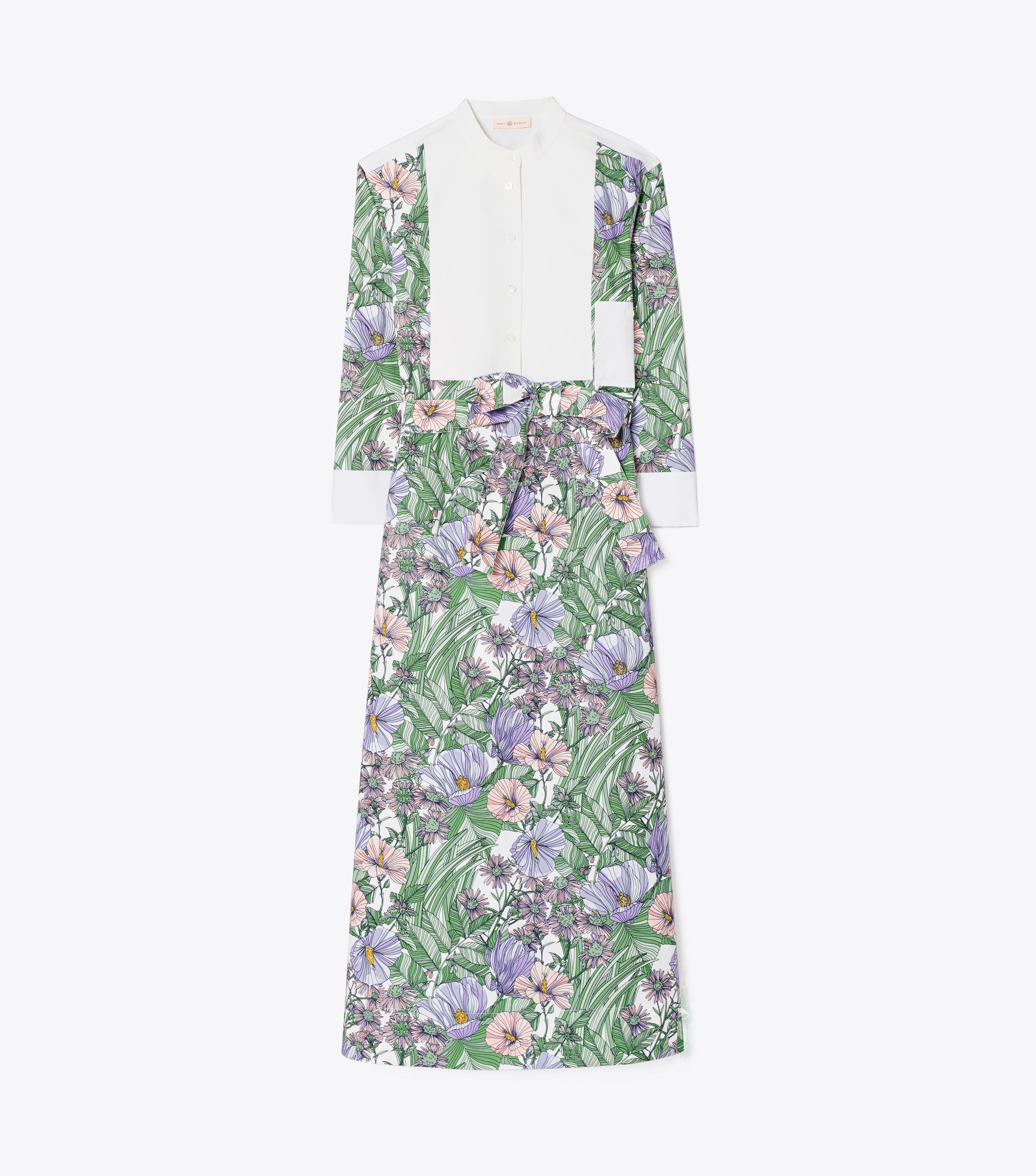 【送料 関税込】Tory Burch Printed linen kaftan カフタン Printed linen kaftan in white - Tory Burch | Mytheresa