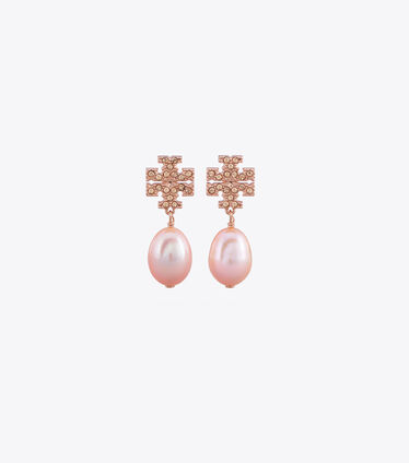 Kira Pavé Pearl Drop Earring