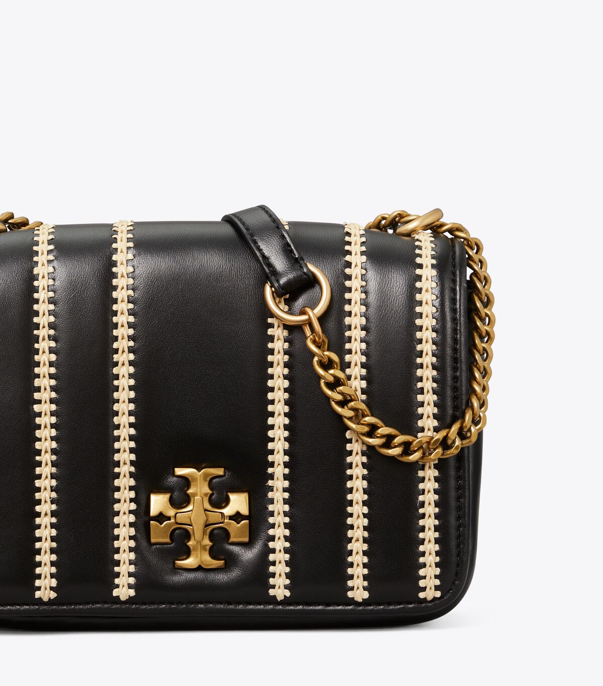 tory burch kira raffia stripe chain shoulder bag