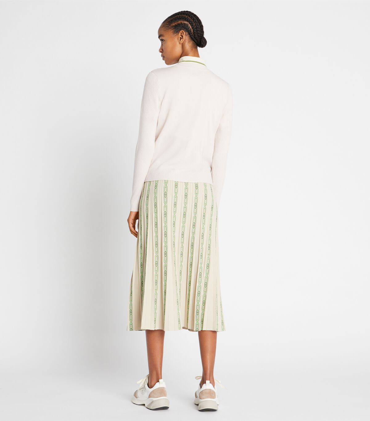 tory burch merino jacquard front cardigan