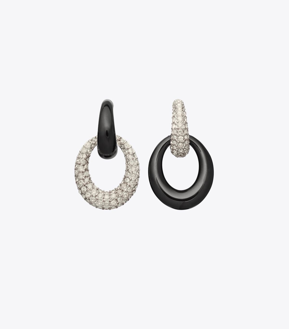 tory burch pierced pav  doorknocker earrings