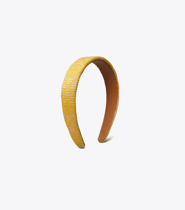 T Monogram Raffia Headband