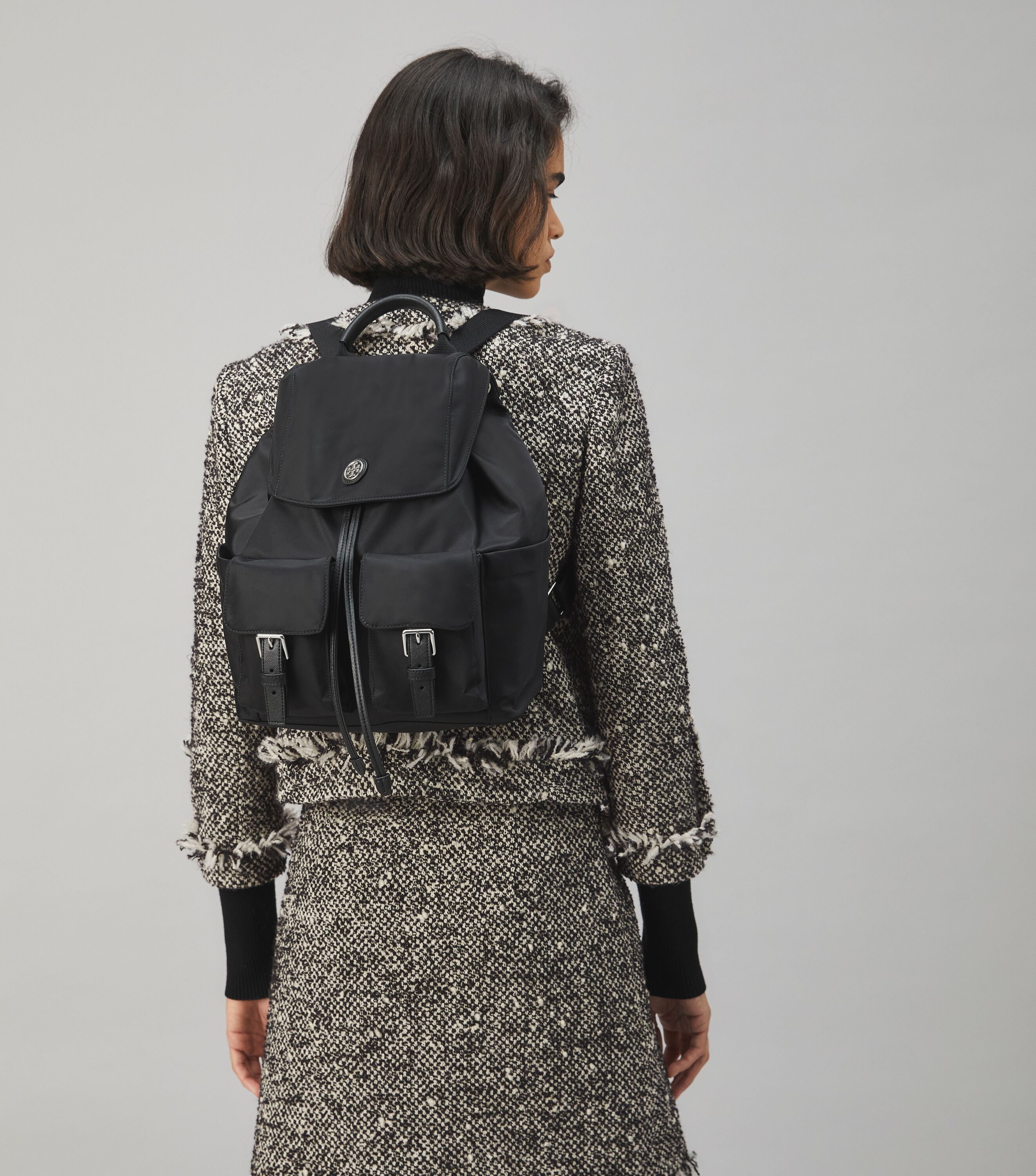 Nylon Flap Backpack Handbags Tory Burch