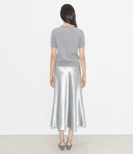 tory burch wool and sequin short sleeved sweater