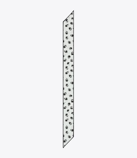 tory burch scattered daisy ribbon tie