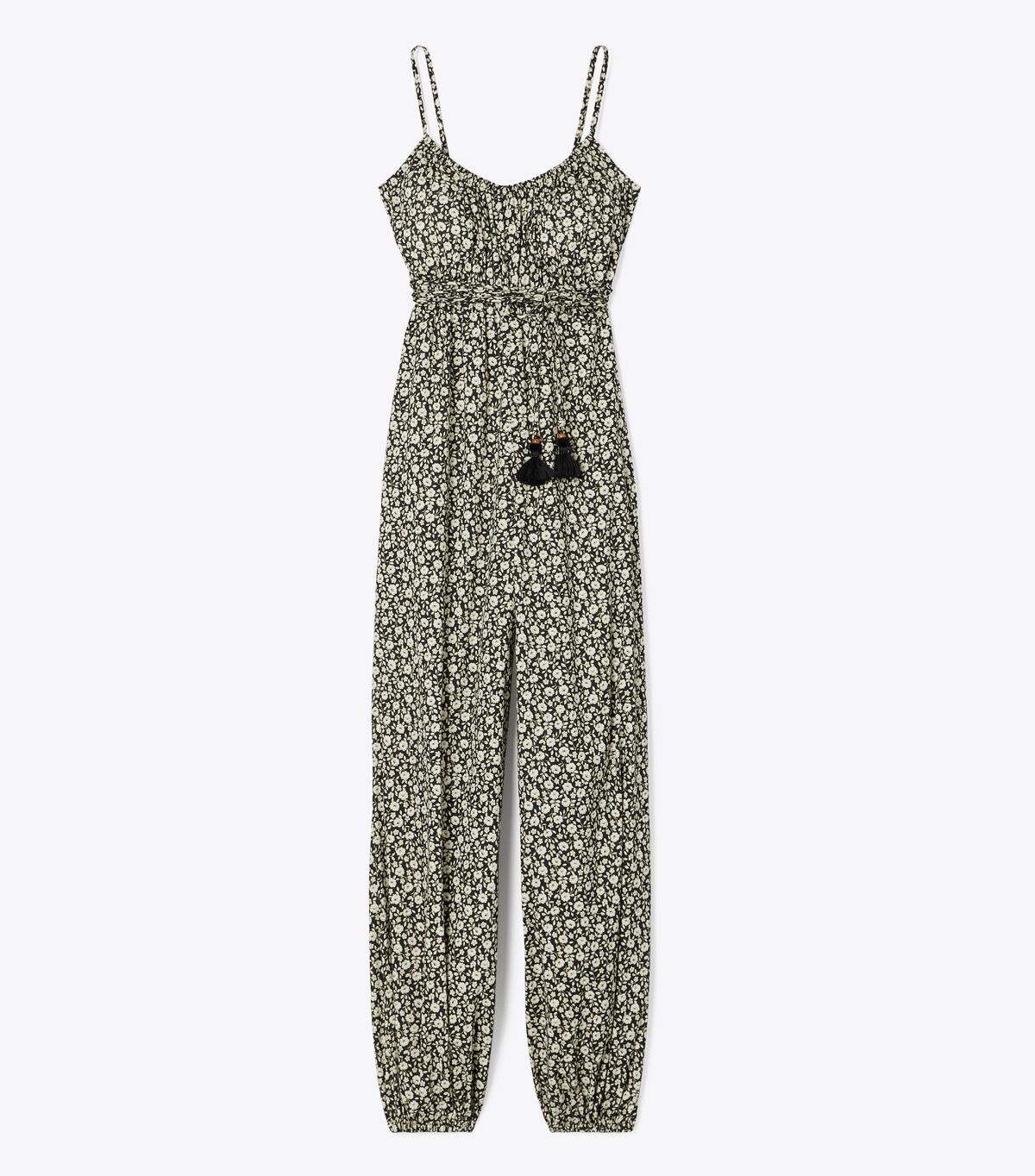 tory burch printed jumpsuit