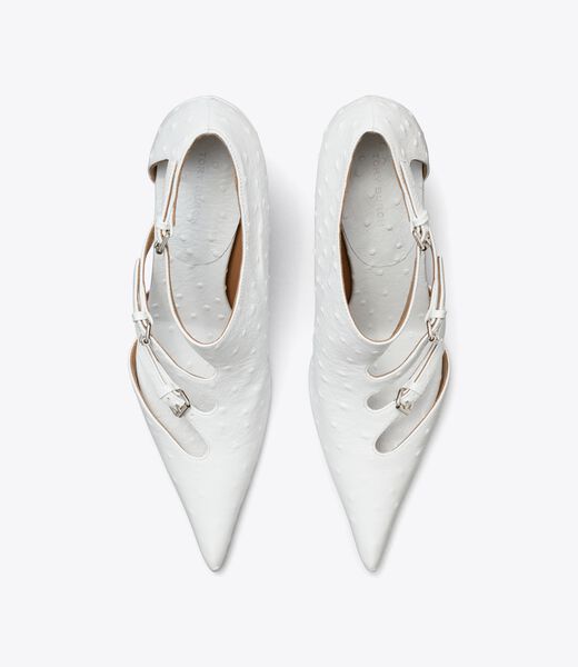 tory burch multi buckle pump