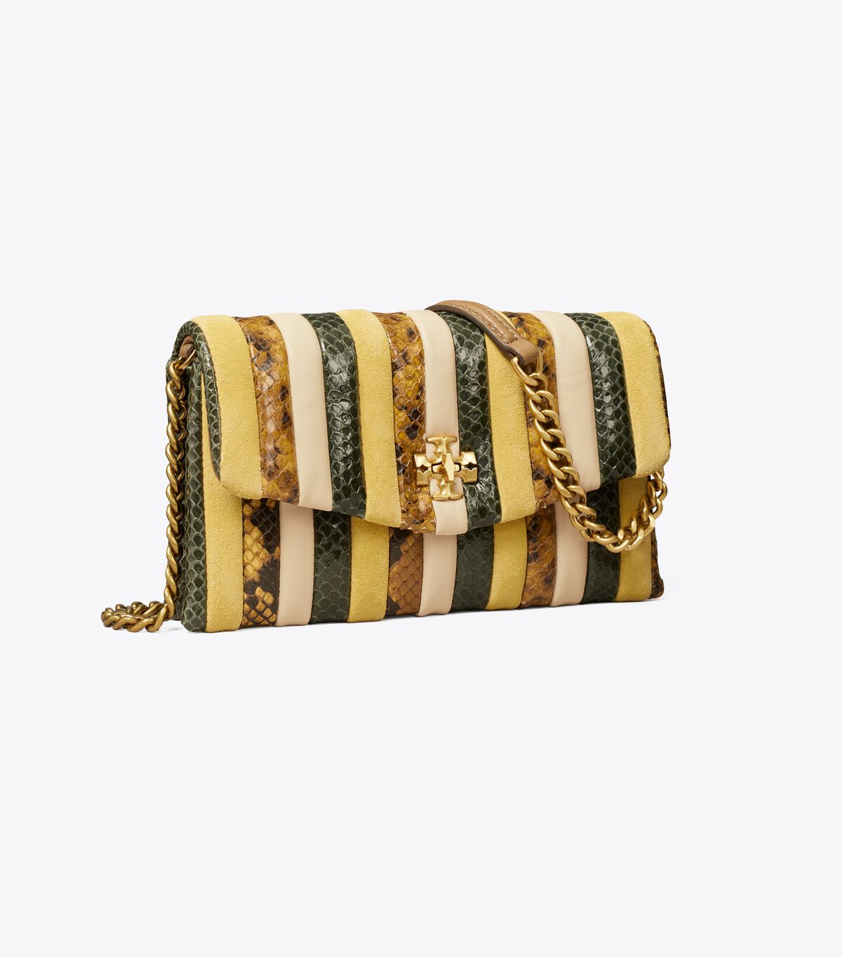 Kira Chevron Stripe Chain Wallet