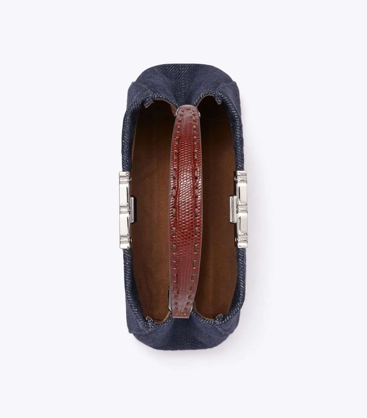 tory burch mini eleanor denim satchel