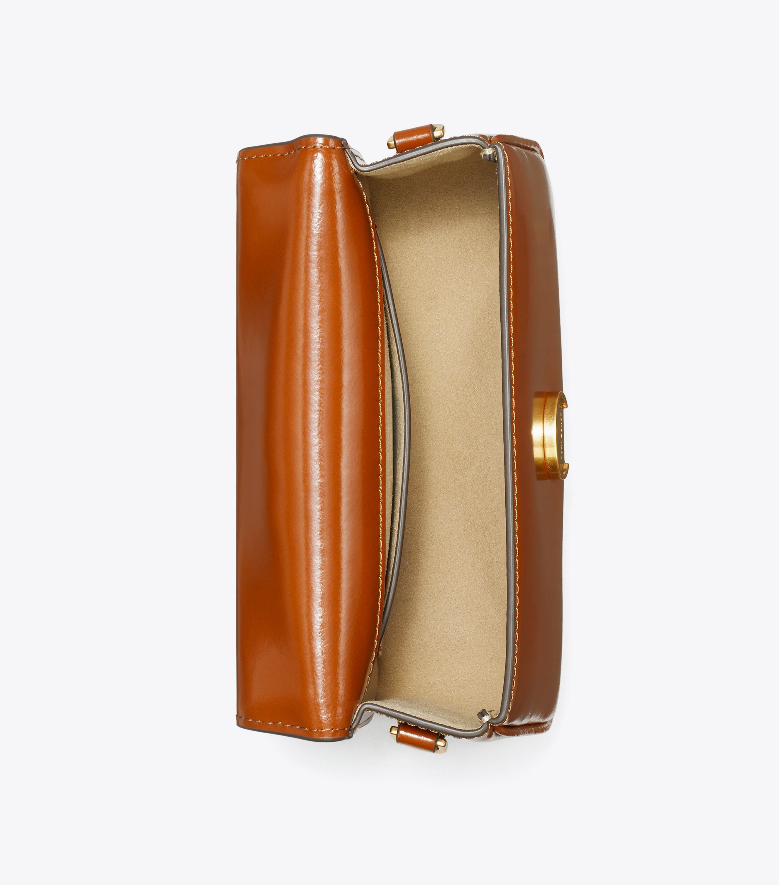 ショルダーバッグ・ポシェット Tory Burch Caramel Leather Robinson Shoulder Bag Robinson Spazzolato Convertible Shoulder Bag: Women's