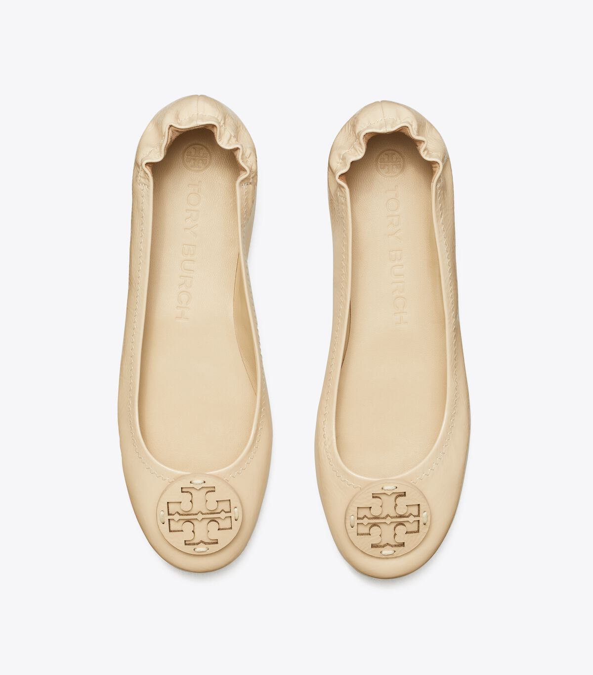 tory burch minnie travel ballet flat patent leather