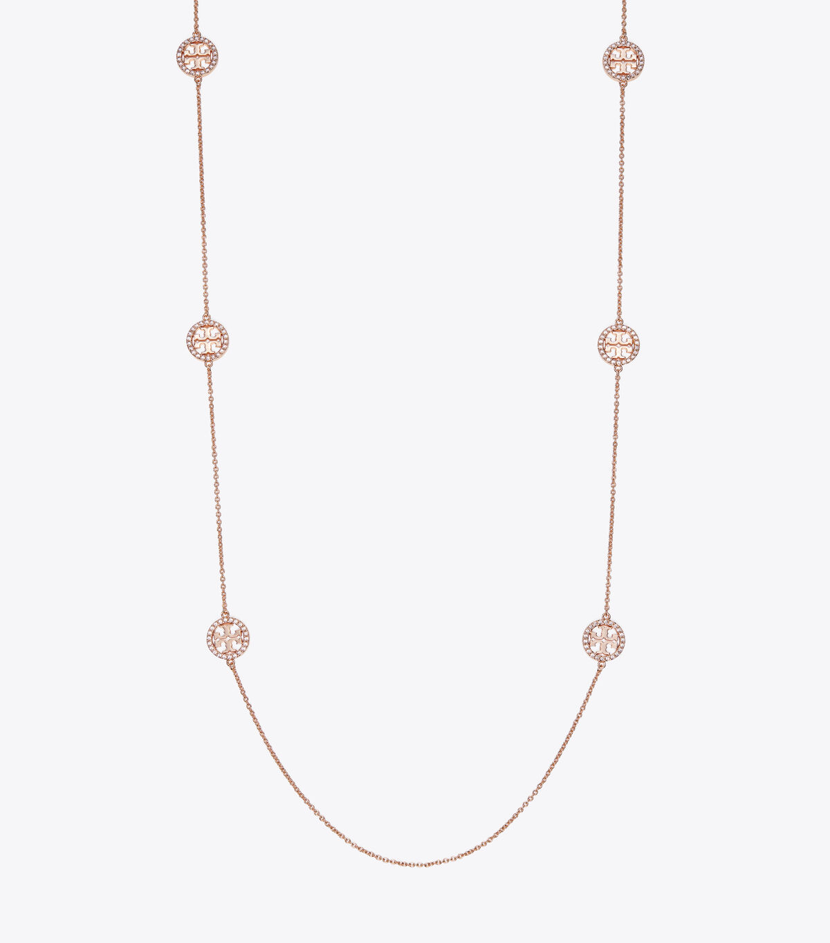 tory burch miller pav long necklace