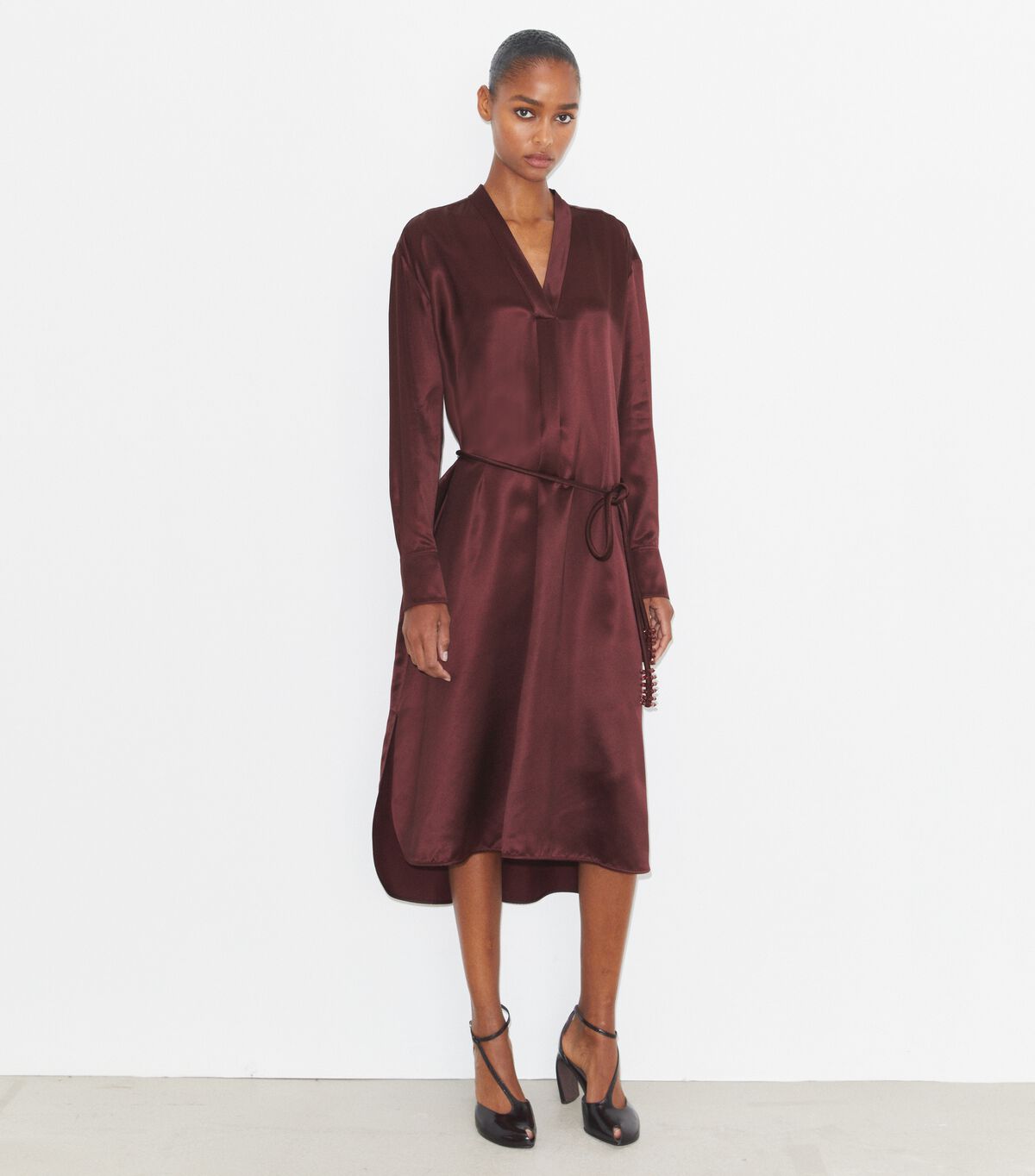 tory burch viscose shirtdress