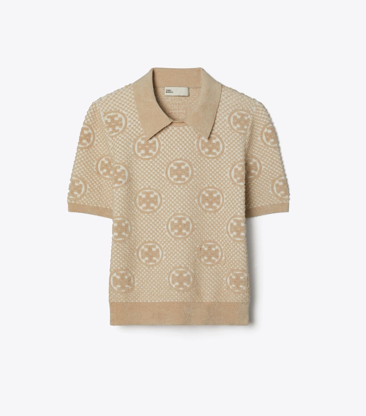 tory burch nylon jacquard polo