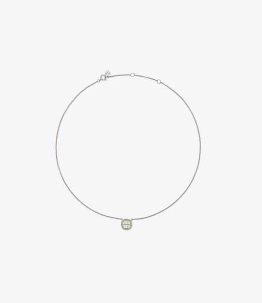 Miller Pavé Logo Delicate Necklace