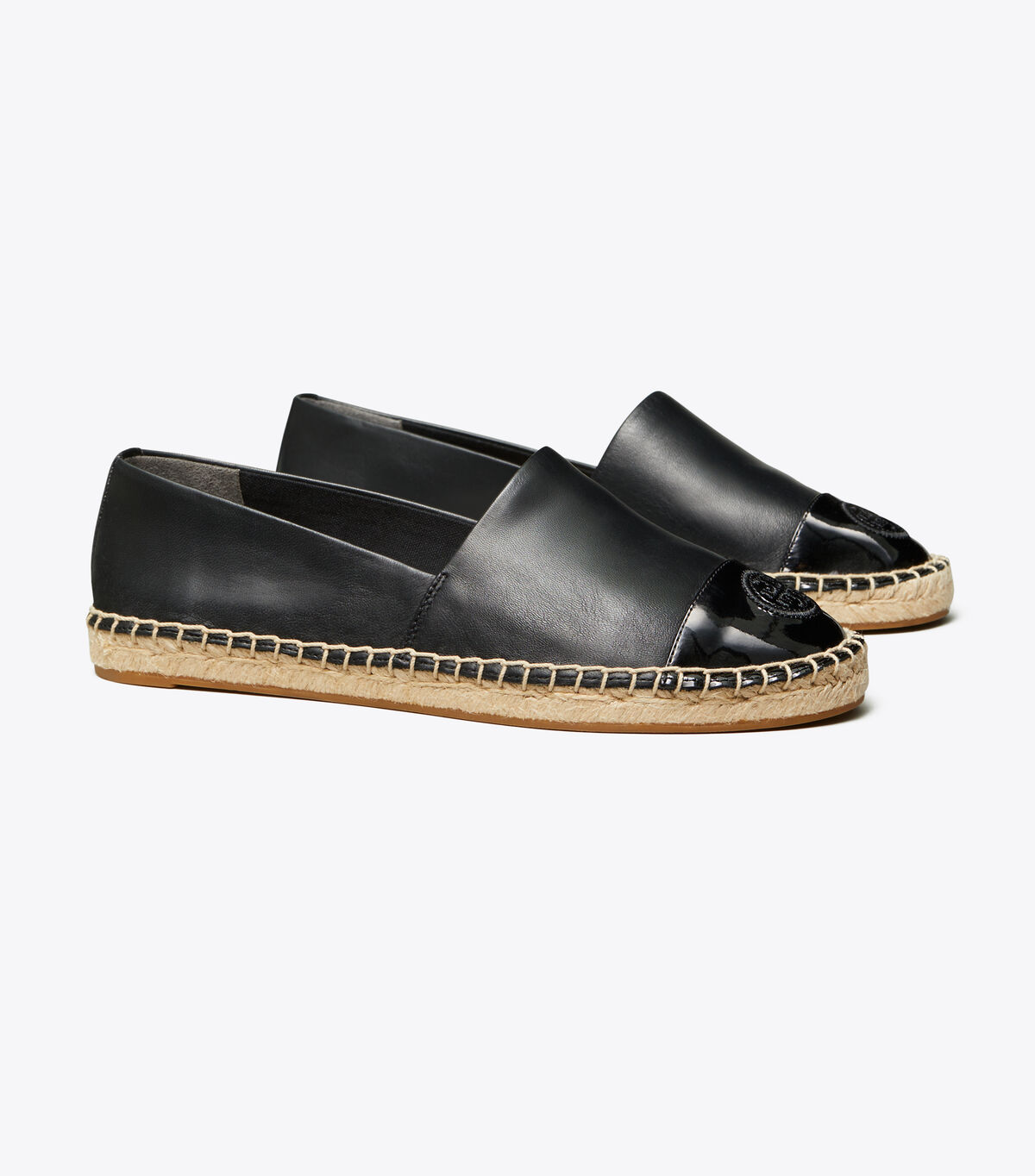 tory burch color block mixed leather espadrille
