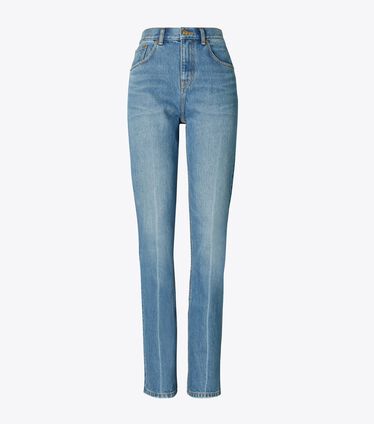 Mid-Rise Slim Straight Jean
