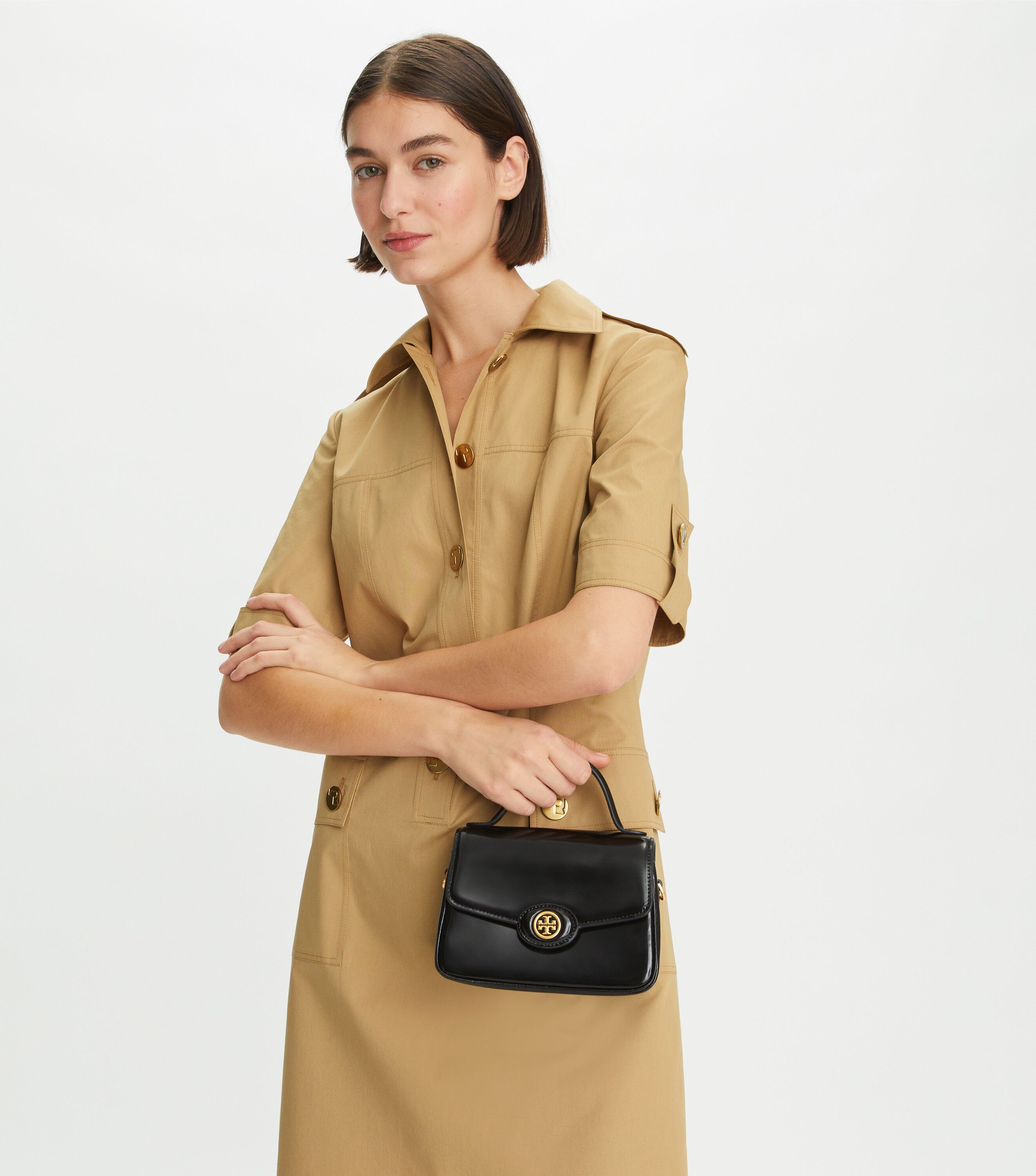 ★Tory Burch★大人気★Robinson Spazzolato Top-Handle★バッグ Tory Burch + Small Robinson Spazzolato Top Handle Bag