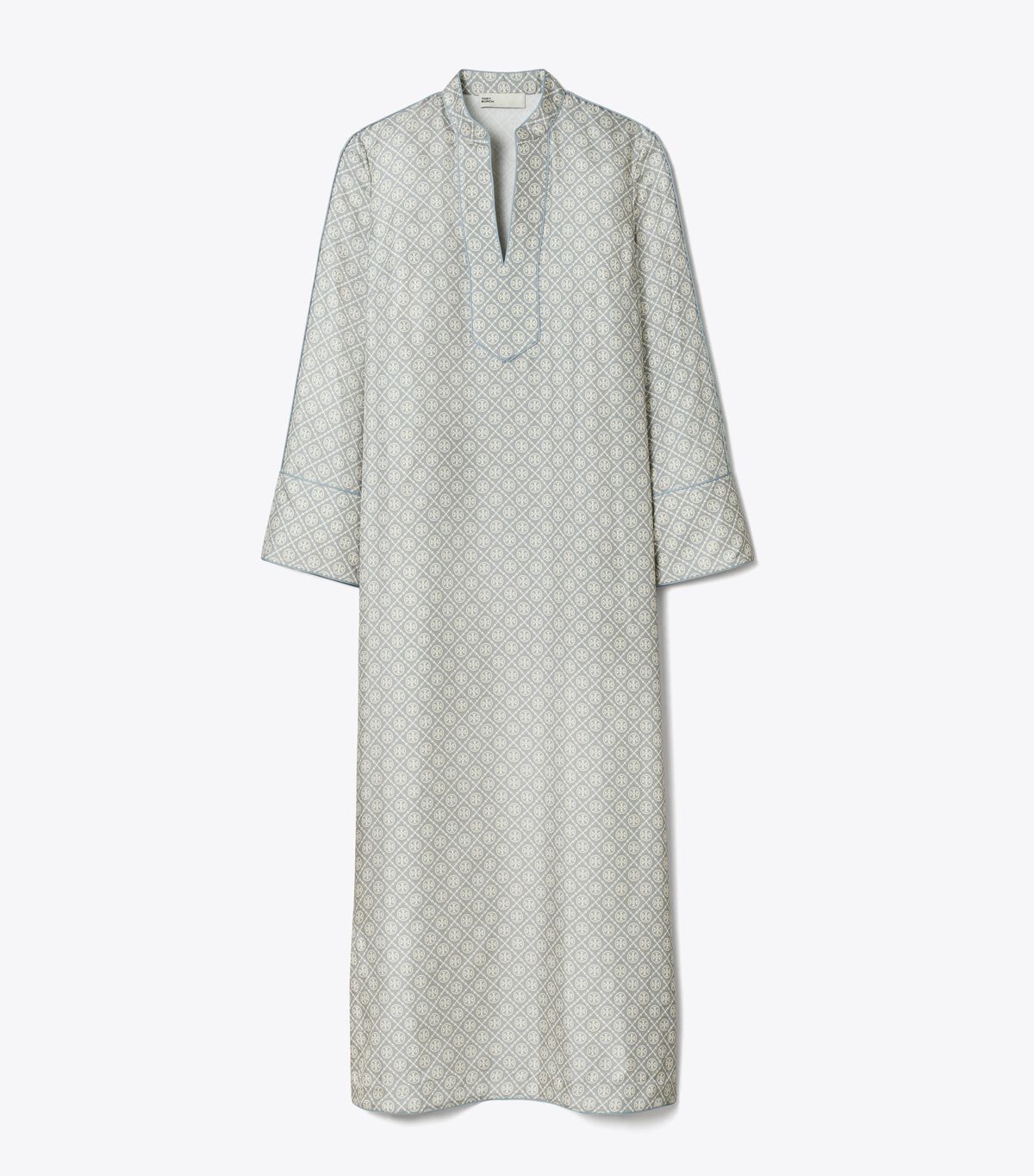 tory burch printed t monogram silk caftan