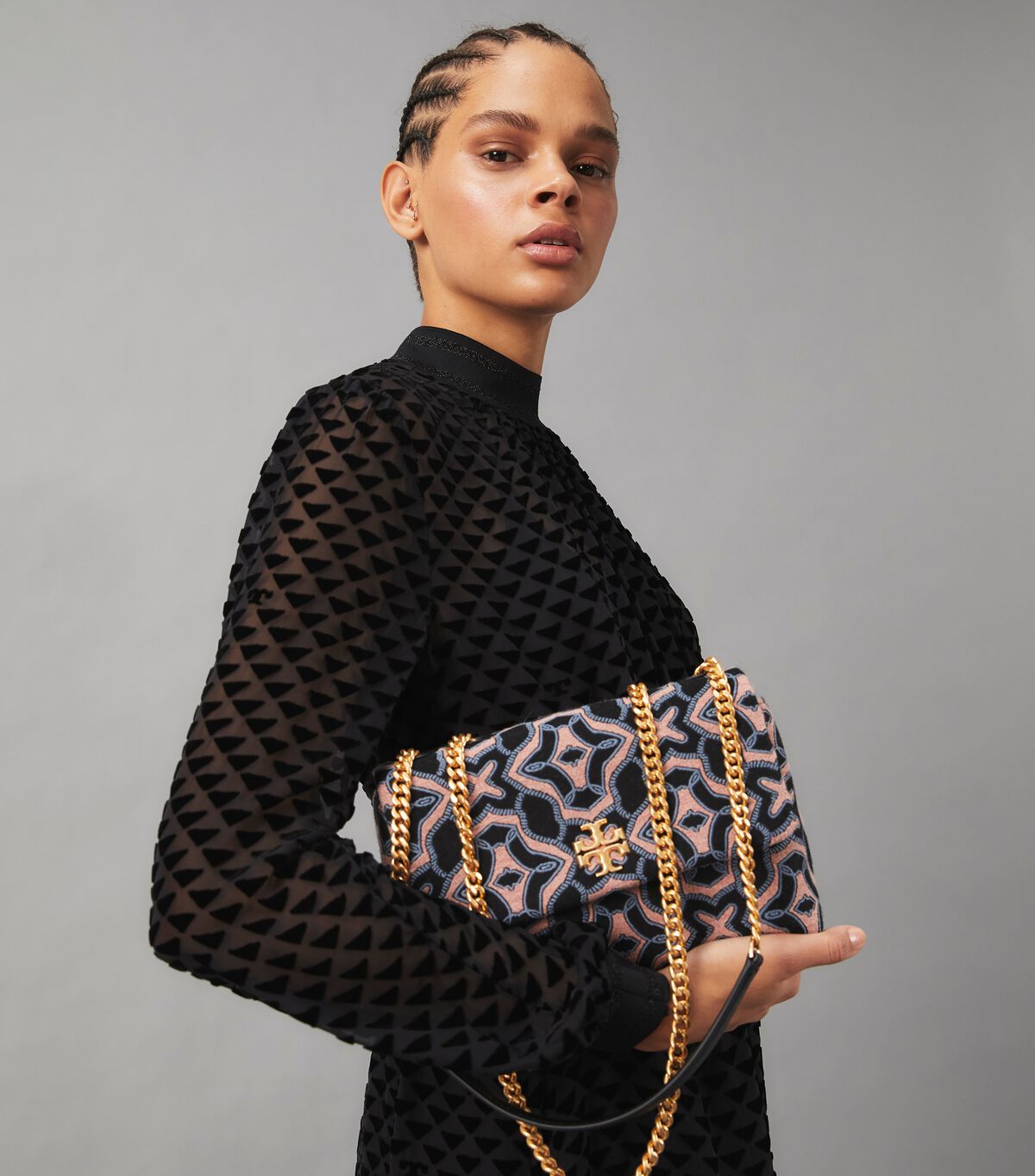 tory burch kira jacquard small convertible shoulder bag