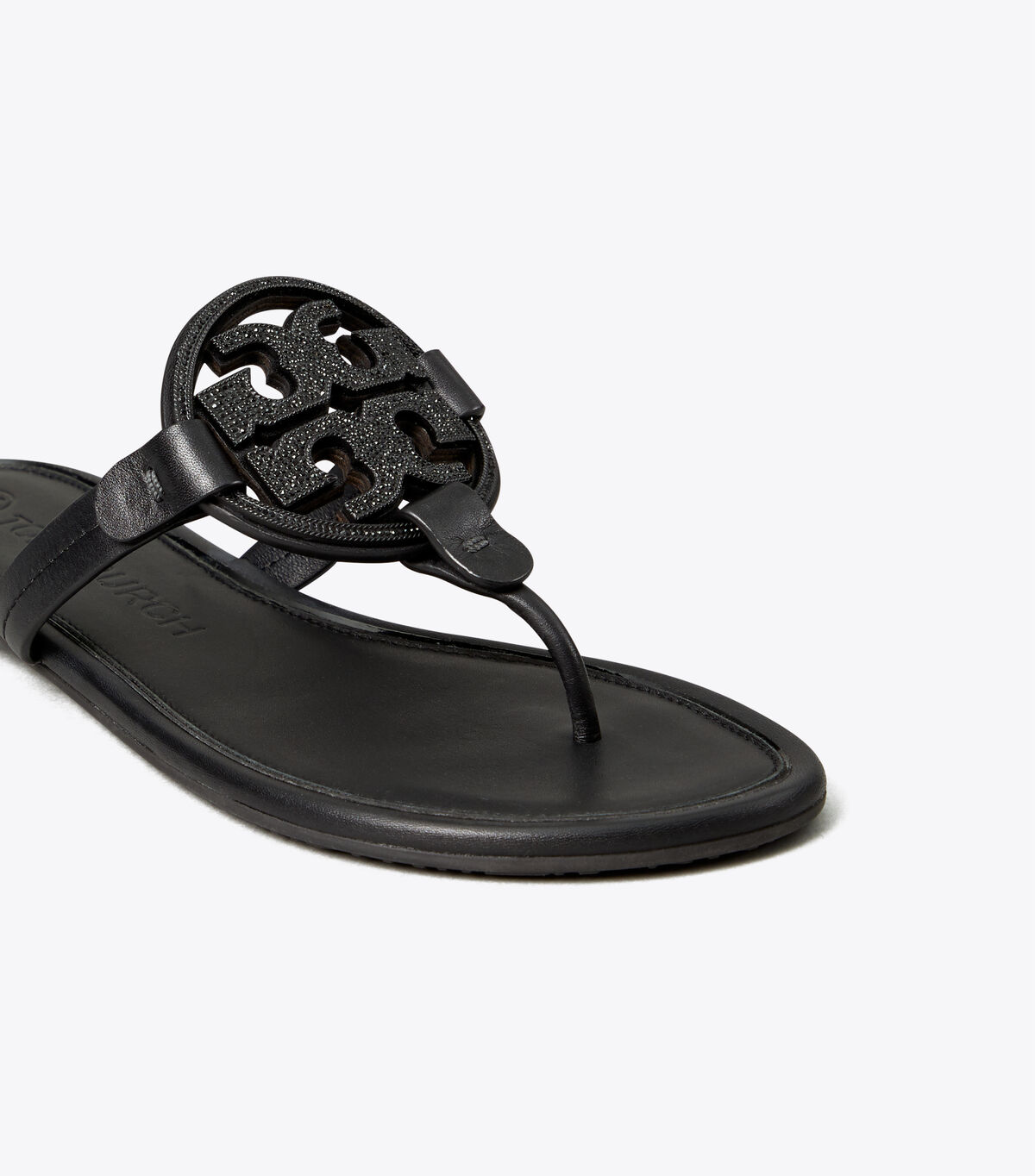 tory burch miller embellished logo sandal leather