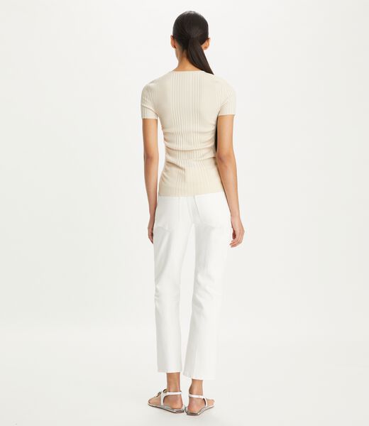 tory burch kick flare denim jean