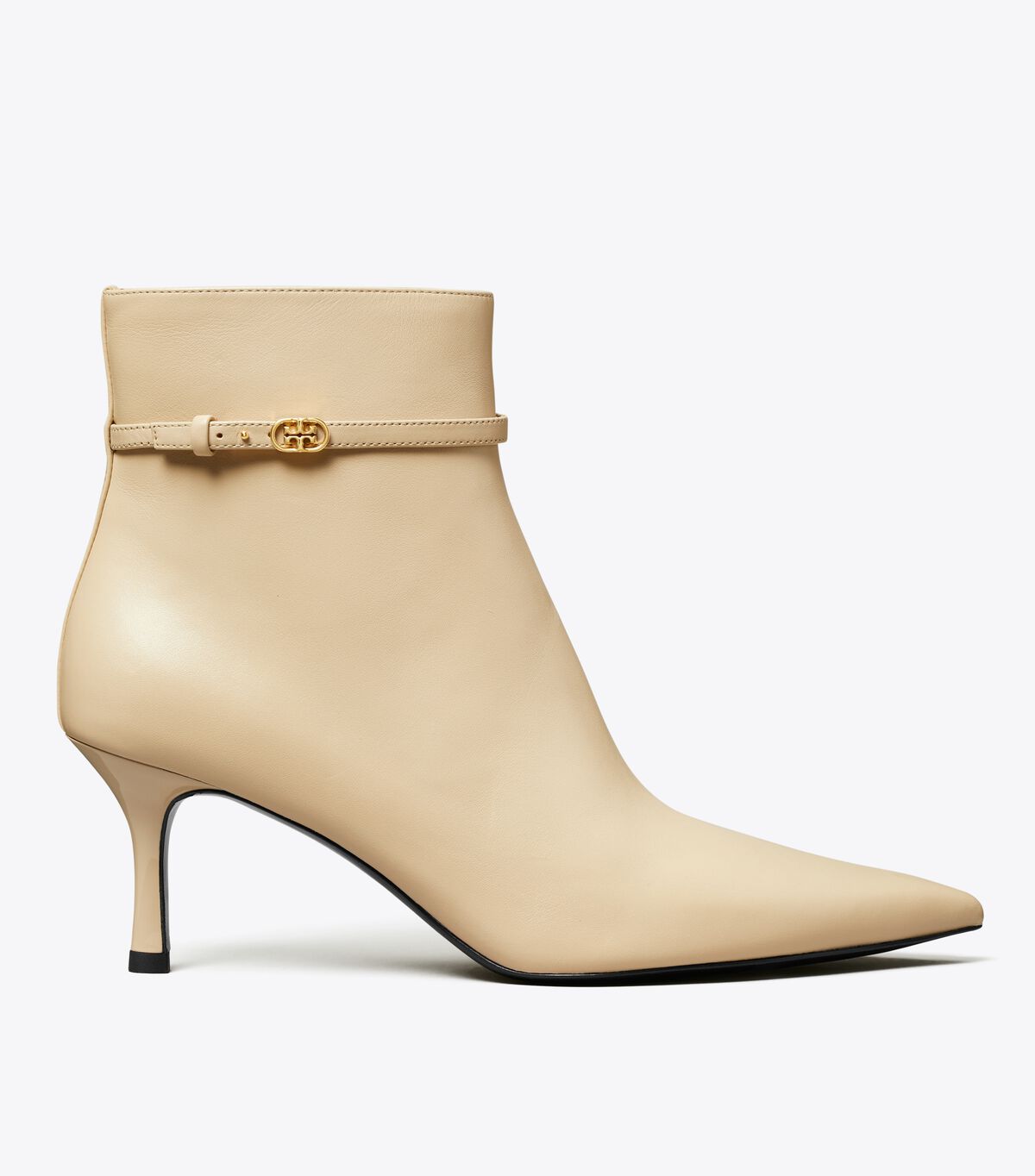 tory burch double t buckle ankle boot