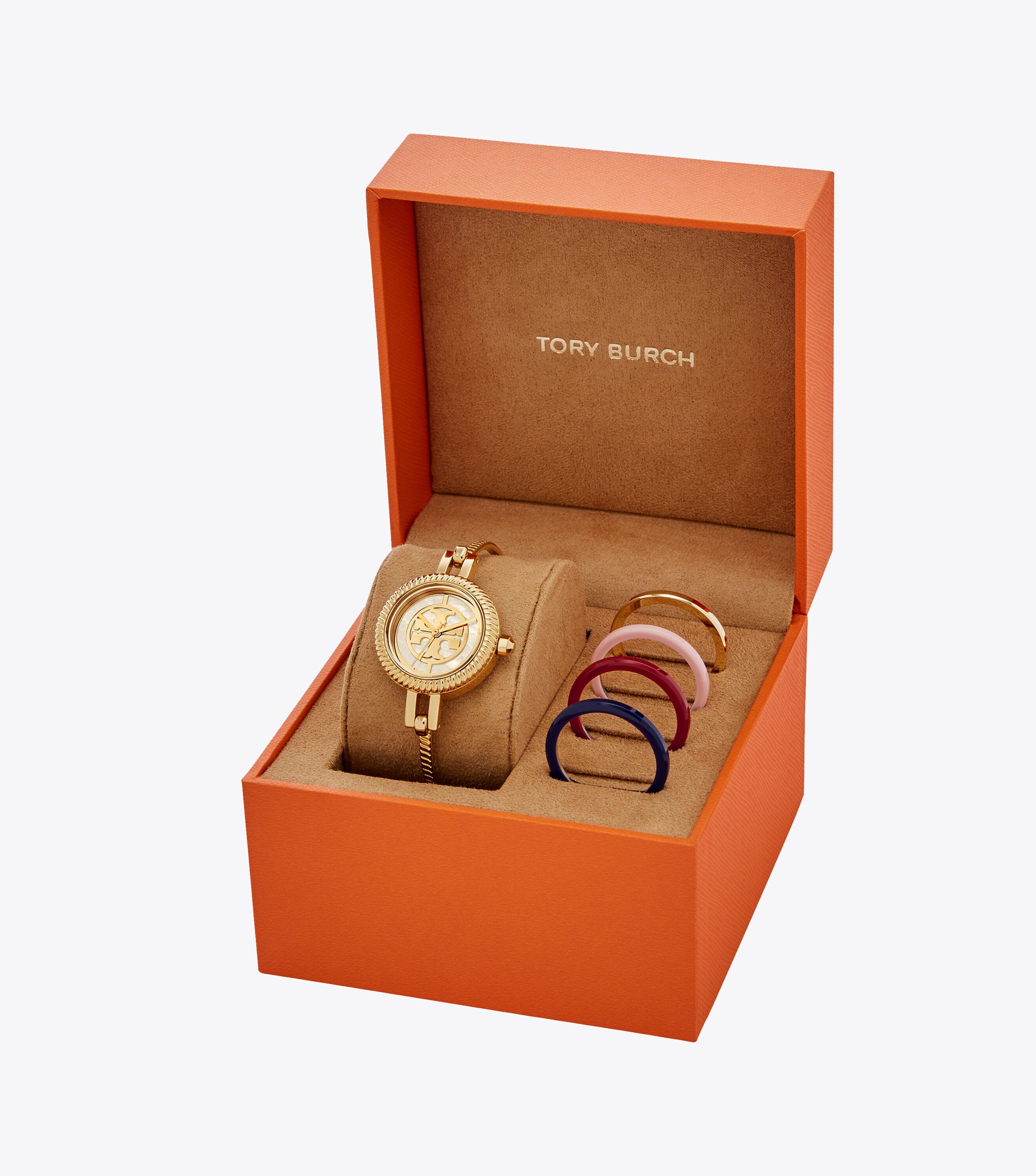 Reva Bangle Watch Gift Set, Gold/Multi | Tory Burch KW