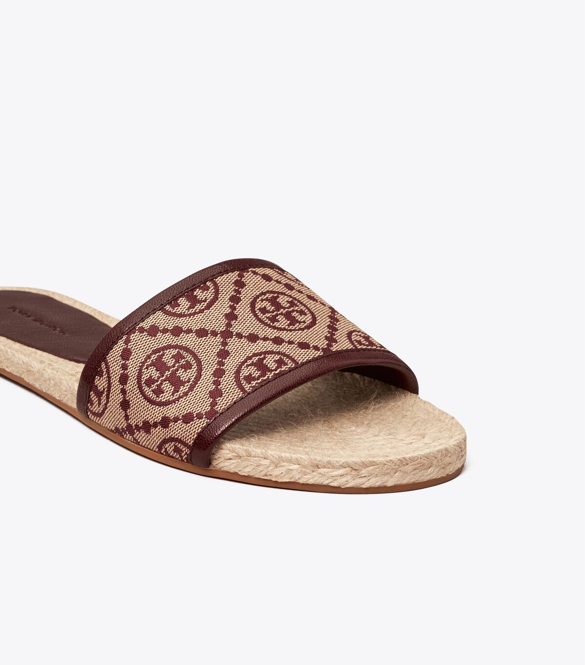 tory burch t monogram espadrille slide