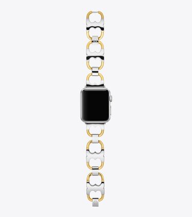 Double T Link Band for Apple Watch, Gold-Tone/Silver, 38 MM – 40 MM