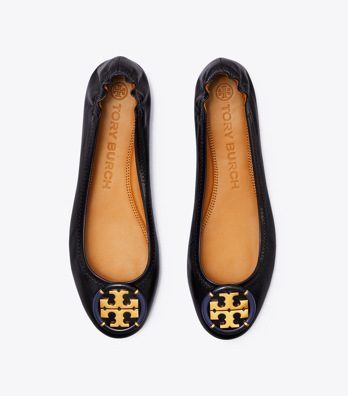 tory burch multi logo ballet