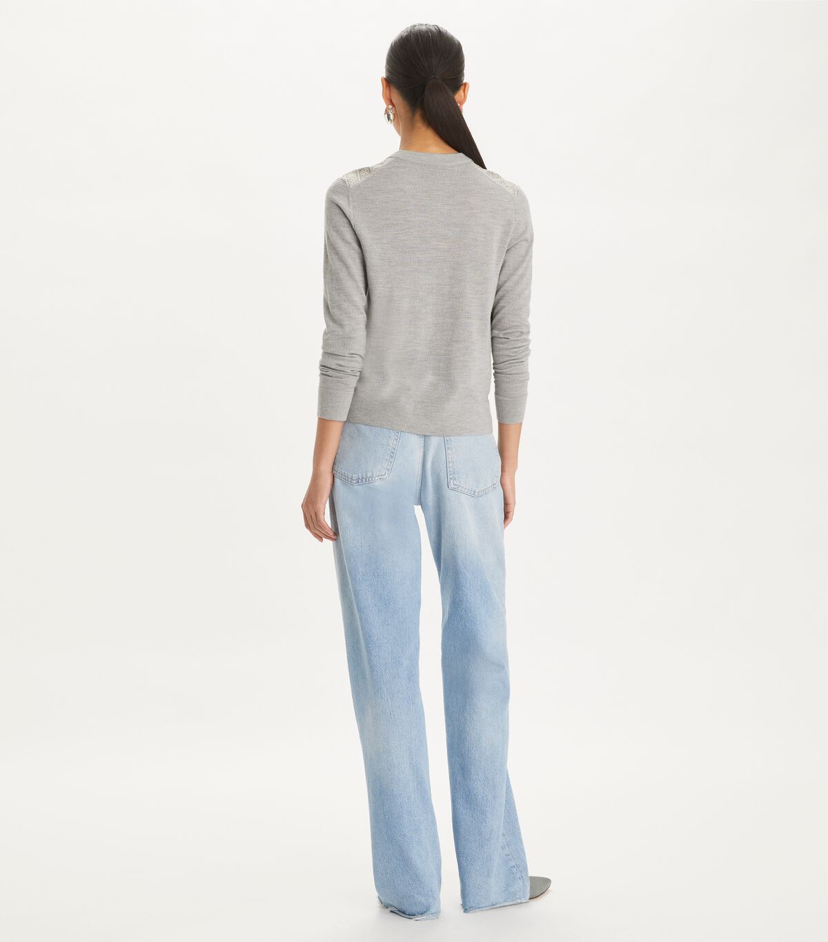 tory burch silk front cardigan