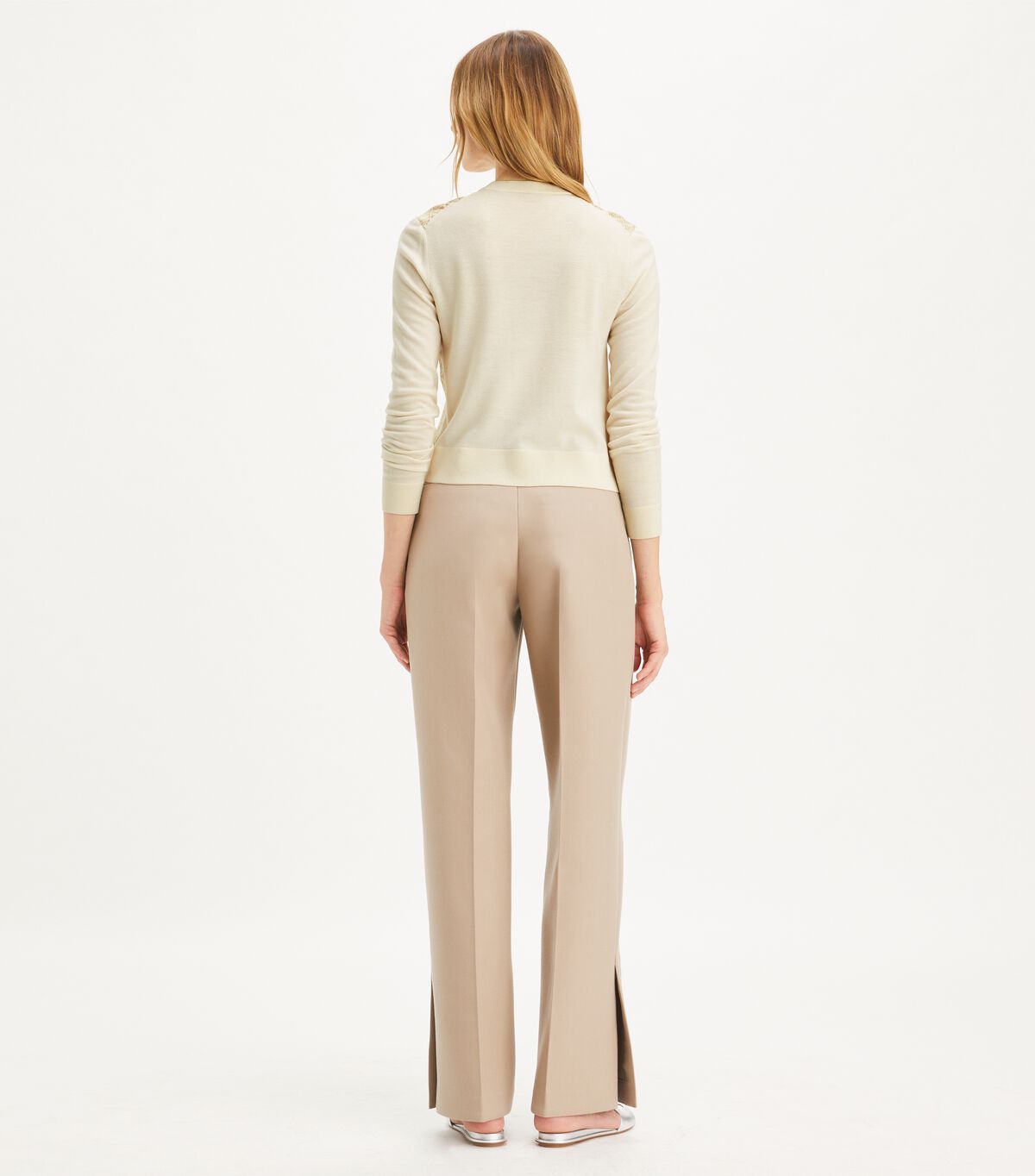 tory burch cropped silk front cardigan
