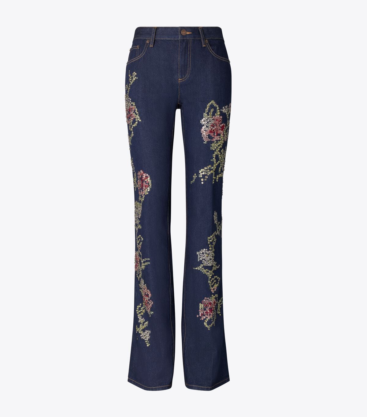 Embellished Bootcut Jean tory burch embellished bootcut jean