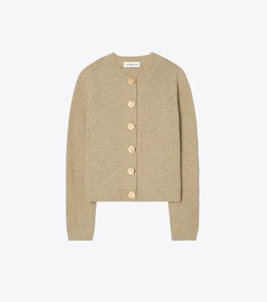 Logo Button Wool Cardigan Logo Button Wool Cardigan