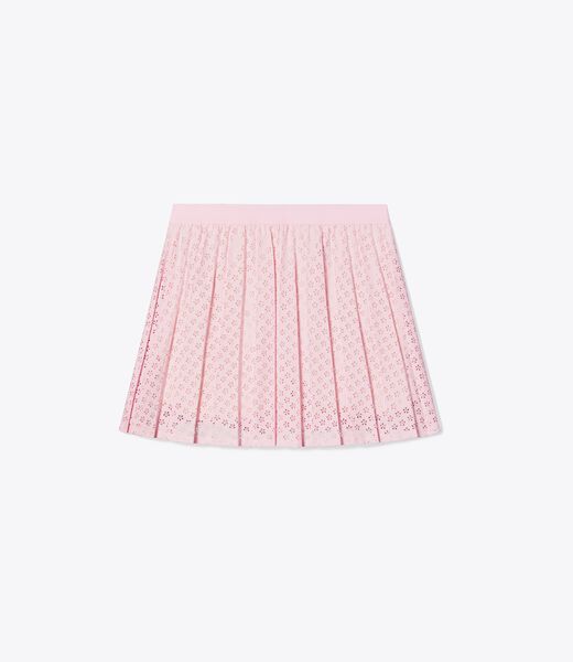 Pleated Laser Cut Tennis Skirt