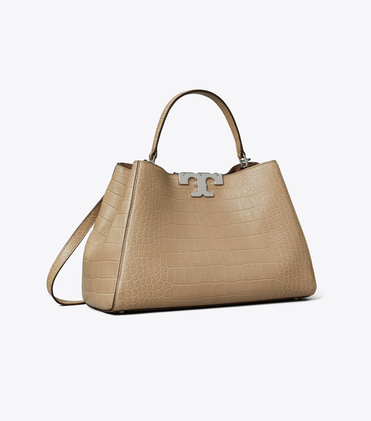 tory burch eleanor soft croc embossed satchel