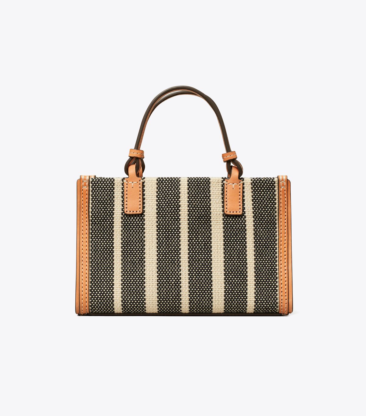 tory burch mini ella striped canvas tote