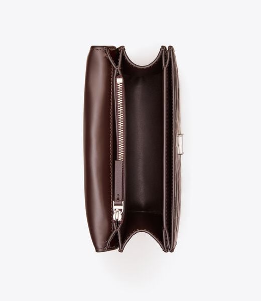 tory burch حقيبة كتف صغيرة من إليانور بنقشة جلد التمساح