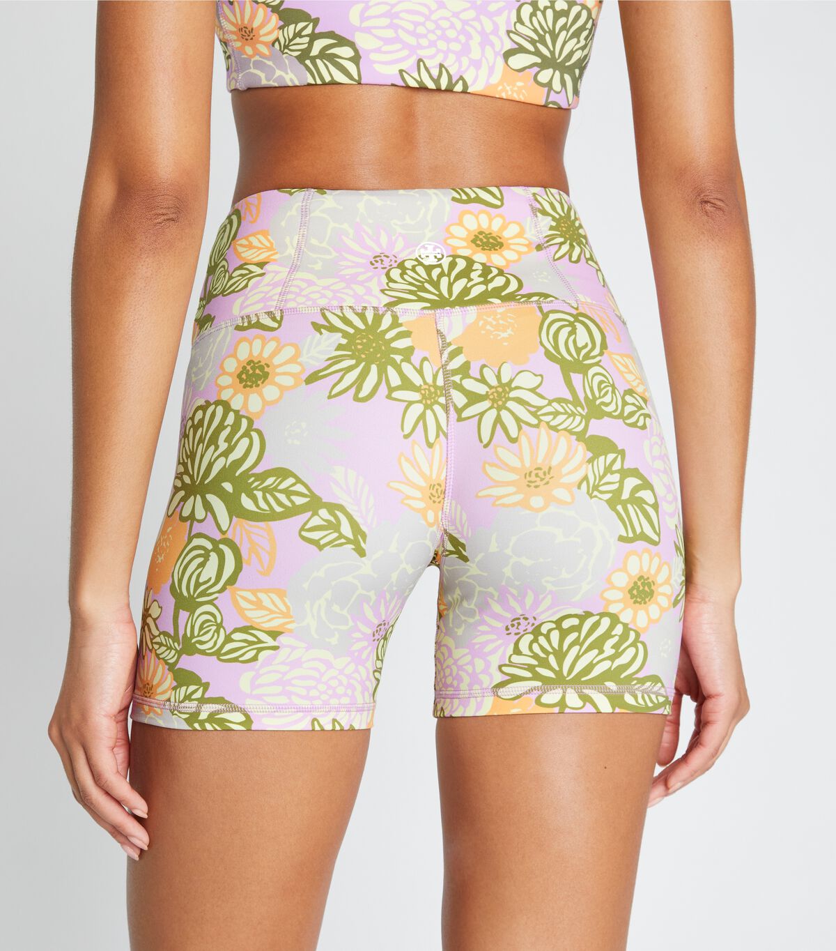 tory burch weightless printed bike short