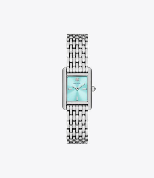 tory burch eleanor turquoise silver 19mm x 27 5mm case