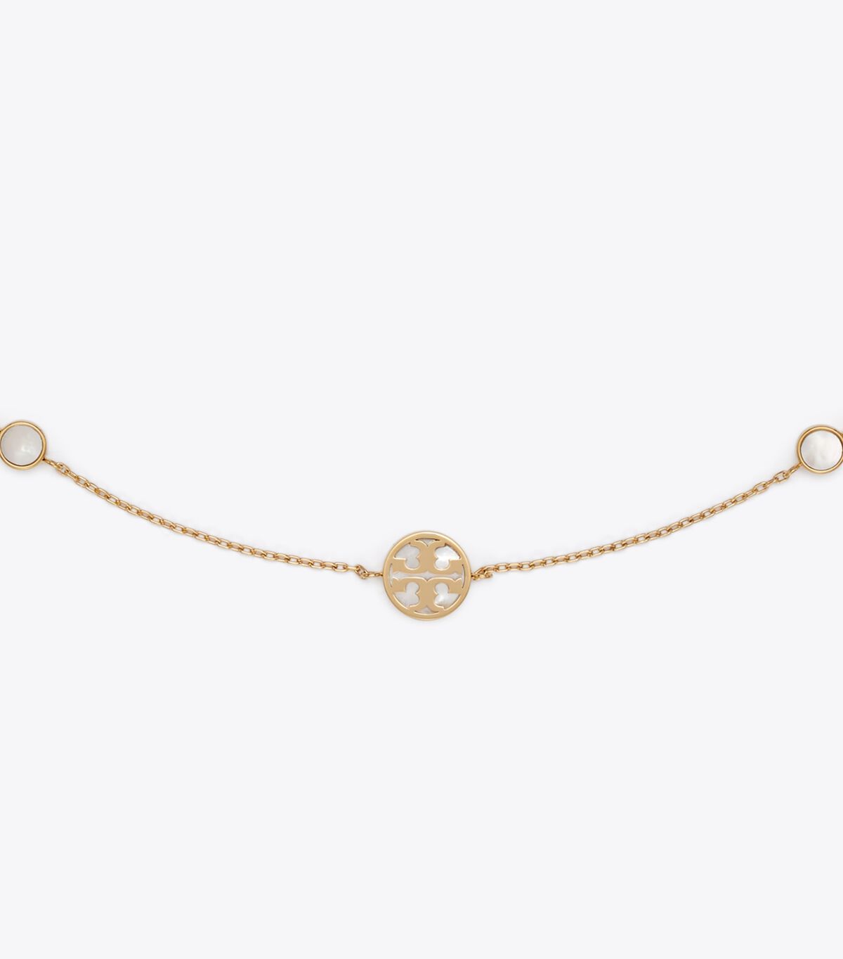 tory burch icon mother of pearl necklace