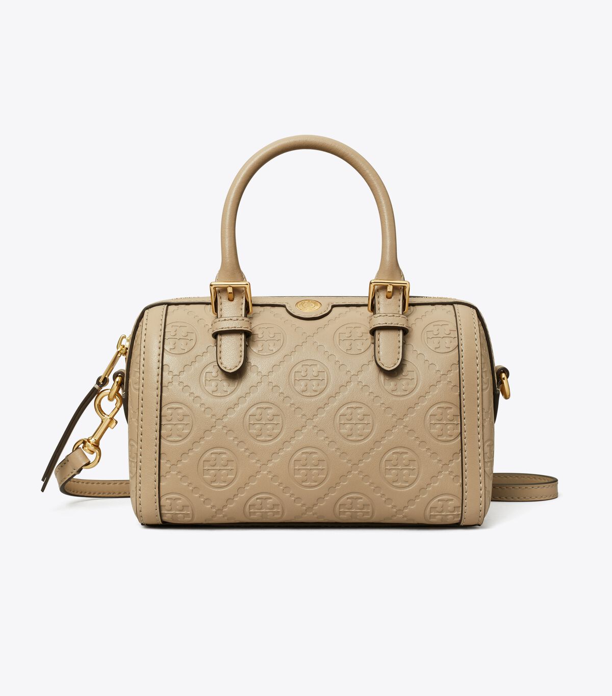 tory burch حقيبة تي مونوغرام الصغيرة من الجلد