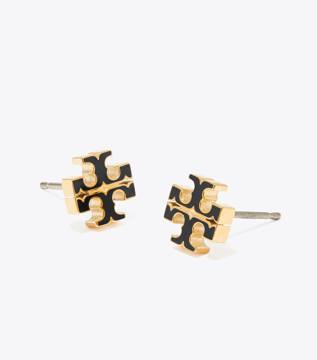 tory burch small icon enamel stud earrings